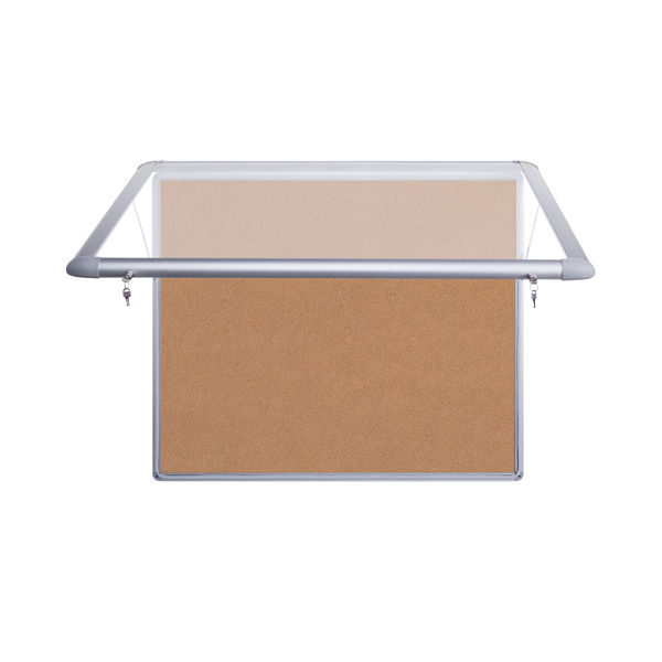 Bi-Office Mastervision Out Display Cork Lockable Door Top Hinged 18xA4 VT390601760