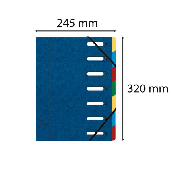 Exacompta Harmonika 7-Part File A4 Blue 55072E