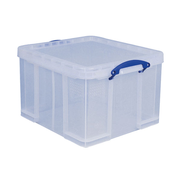 Really Useful 42L Plastic Storage Box W520xD440xH310mm Clear HBC