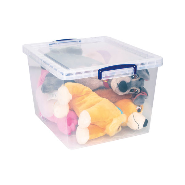 Really Useful 33.5L Plastic Storage Box (Pack of 3)