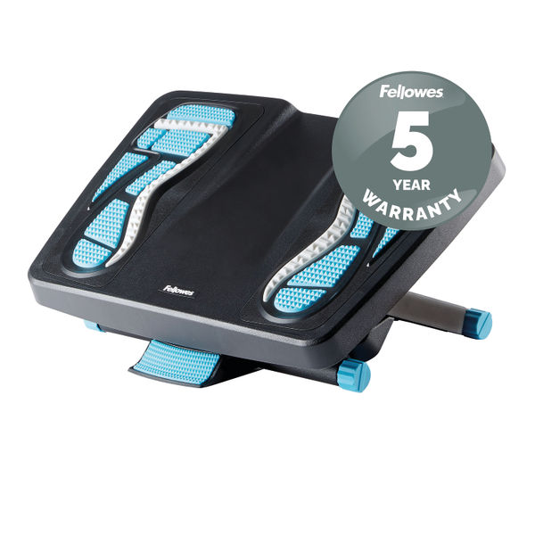 Fellowes Energizer Footrest Black with Reflexology Mapping 8068001