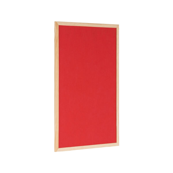 Bi-Office Double-Sided Board Cork And Felt 600x900mm Red FB0710010