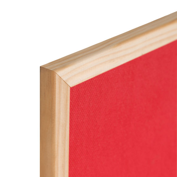 Bi-Office Double-Sided Board Cork And Felt 600x900mm Red FB0710010