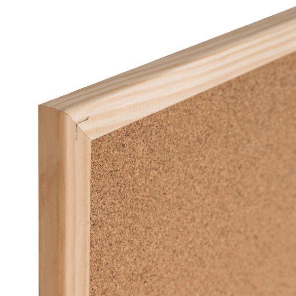 Bi-Office Double-Sided Board Cork And Felt 600x900mm Red FB0710010