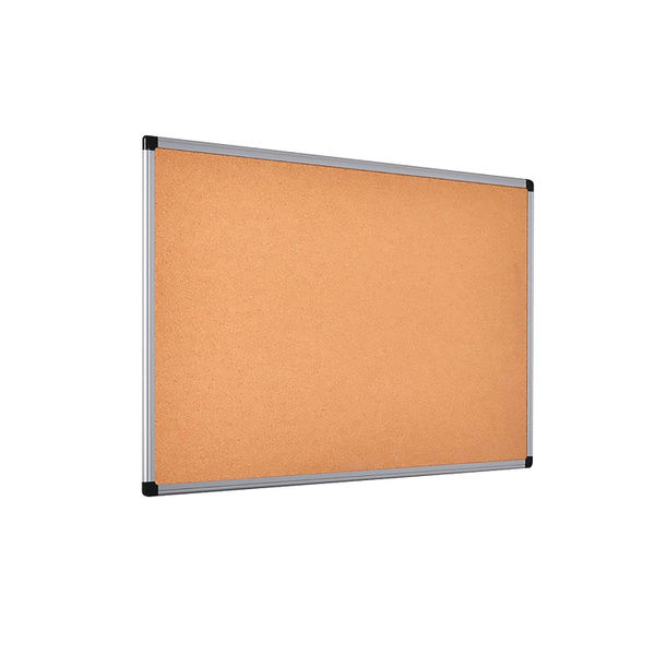 Bi-Office Aluminium Frame Cork Noticeboard 900x600mm CA031170