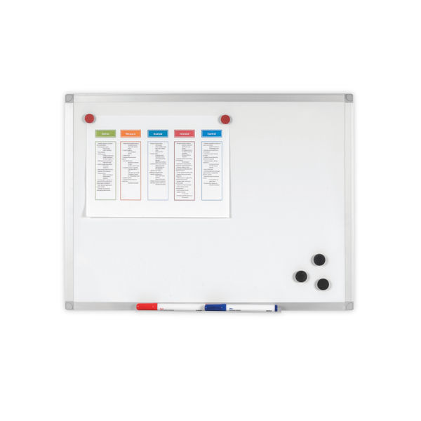 Q-Connect Aluminium Magnetic Whiteboard 900x600mm KF01079