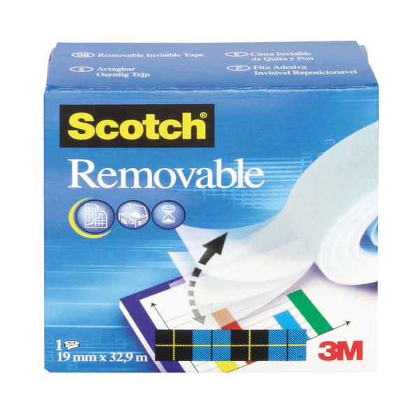 Scotch Tape - 19mm x 33m Removable Tape - 8111933