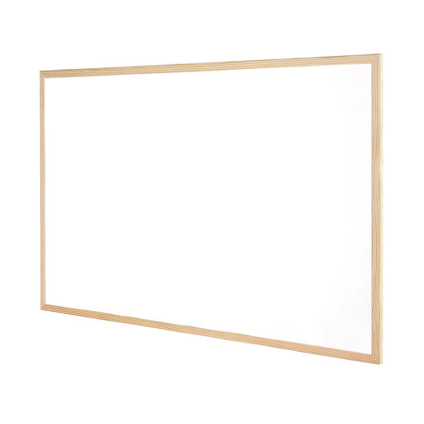 Q-Connect Wooden Frame Whiteboard 900x600mm KF03571