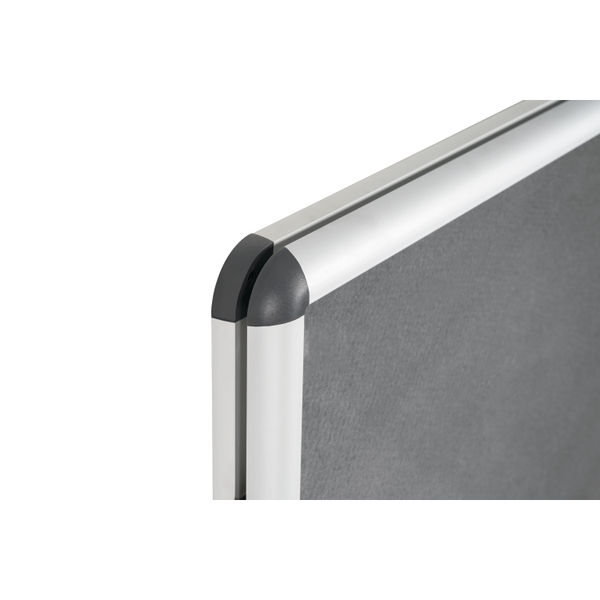 Bi-Office Enclore Display Case Grey Felt Acrylic Aluminium Frame 32xA4 VT770103150