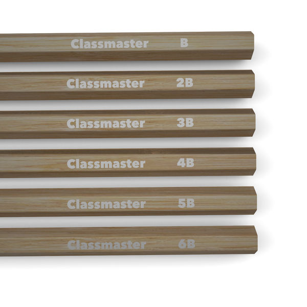 Classmaster Graphite Sketching Pencils Assorted Grades (Pack of 6) SKP6A