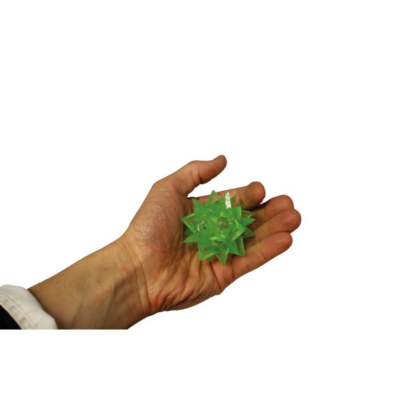 Flashing LED Crystal Shaped Ball Light 60mm Diameter Battery Operated SFCB