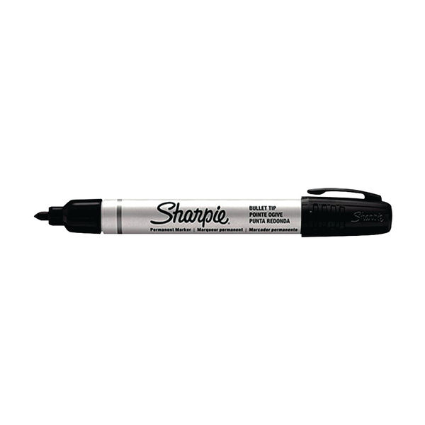 Sharpie Black Bullet Tip Permanent Marker Pens, Pack of 12 - S0945720