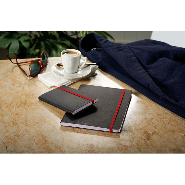 Black n' Red Soft Cover Notebook A5 Black 400051204