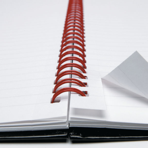 Black n' Red Wirebound Ruled Perforated Hardback Notebook A5 (Pack of 5) 100080220