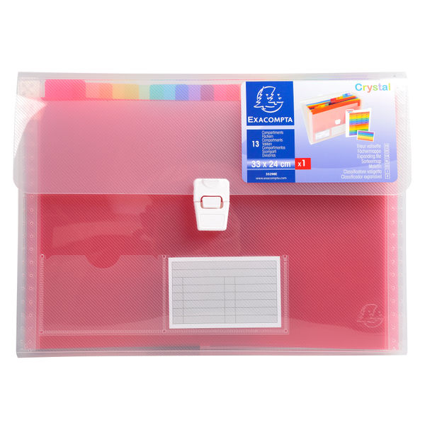 Exacompta 13 Pocket Expanding File Assorted 55298E