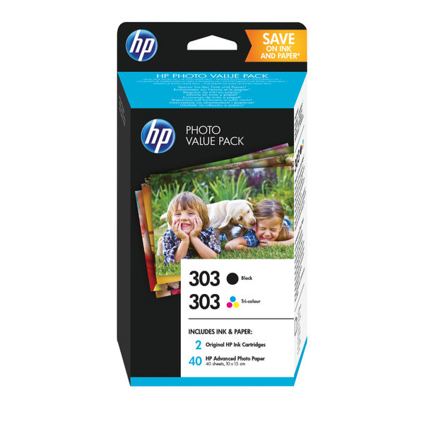 HP 303 Photo Cartridge and Paper Value Pack | Z4B62EE