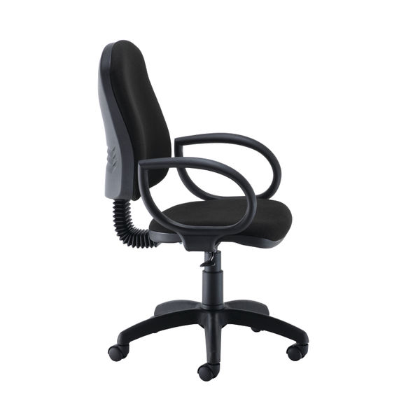 Jemini Teme Mid Back Single Lever Office Chair Fixed Arms in Black