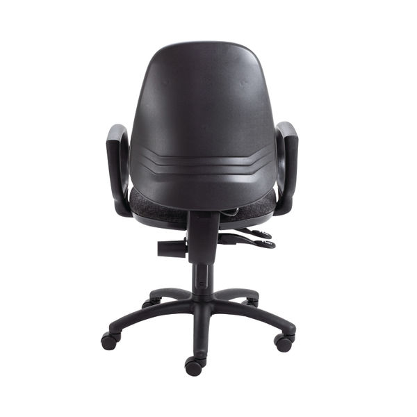 Jemini Intro High Back Posture Office Chair Fixed Arms in Charcoal