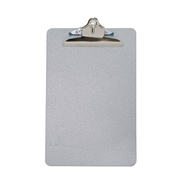 Q-Connect Metal Clipboard Foolscap Grey (All metal construction for durability) KF05595