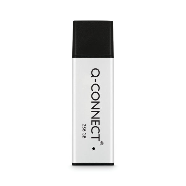 Q-Connect Black/Silver USB 3.0 High Performance 256GB Flash Drive KF11510