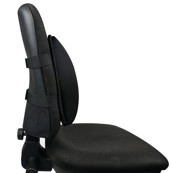 Q-Connect Memory Foam Back Support Black KF15412