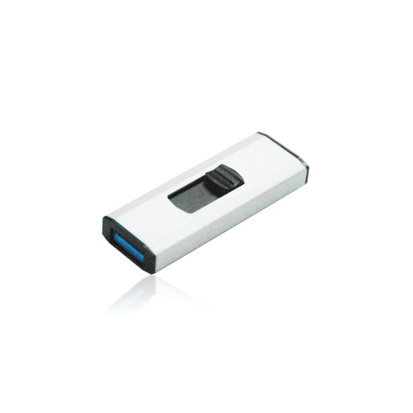 Q-Connect USB 3.0 Slider 16GB Flash Drive Silver/Black KF16369