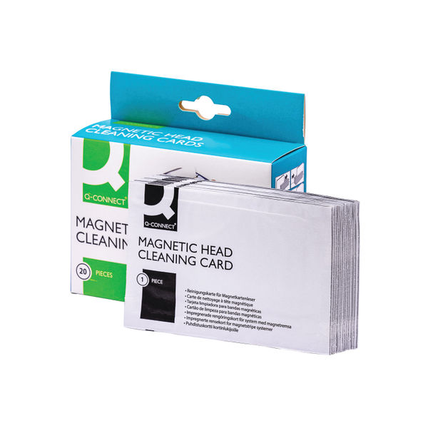 Q-Connect Card Reader Cleaning Card (20 Pack) ACCP020QCA