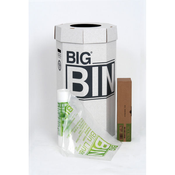 Acorn Big Bin Cardboard Recycling Bin 160 Litre 457x457x914mm (Pack of 5) 142958