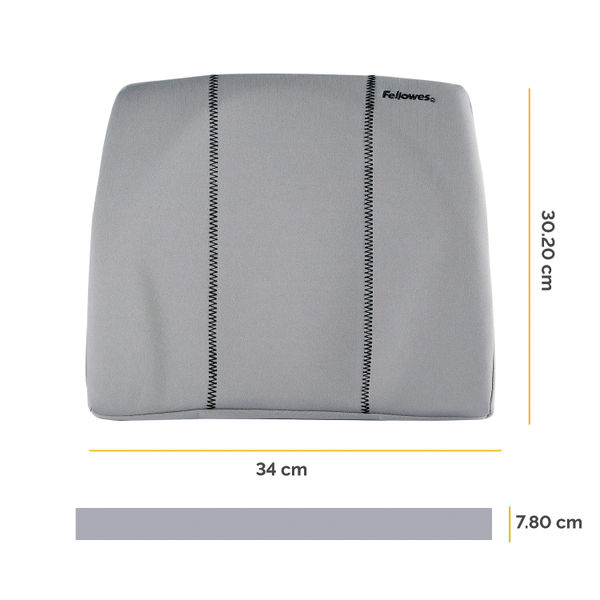 Fellowes Slimline Back Support Graphite 9190901