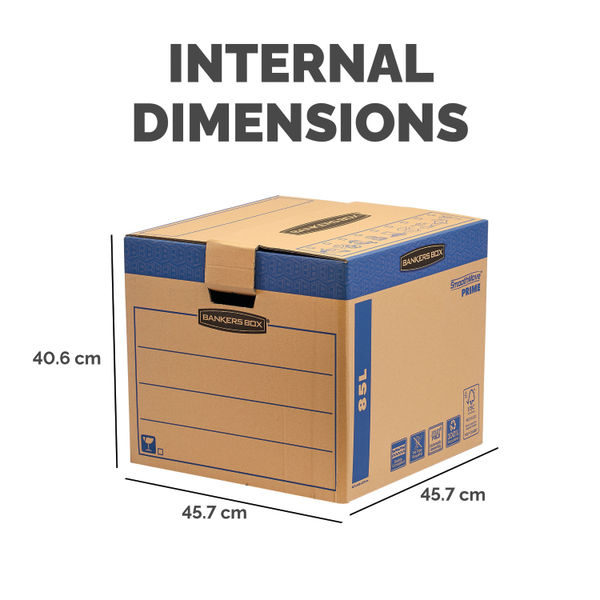 Bankers Box Large Brown Green Moving Box (Pack of 5) - 6205301
