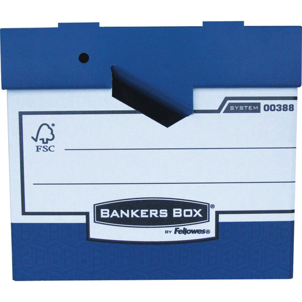 Fellowes Bankers Box Heavy Duty Blue and White Ergo Box (Pack of 10) 0038801