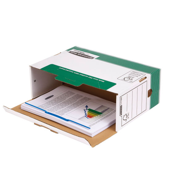 Fellowes Bankers Box Transfer File 120mm Foolscap Green (10 Pack) 1179201