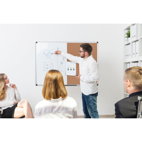 Bi-Office Maya Combination Board Cork/Magnetic Surface 80x60cm XA1303170