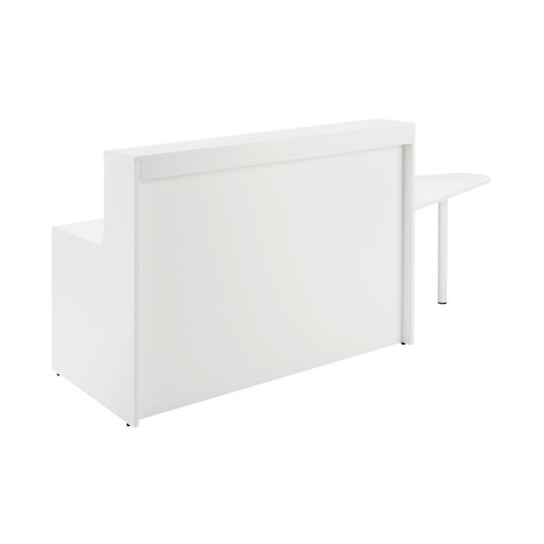 Jemini Reception Unit with Extension 1400x800x740mm White KF839537