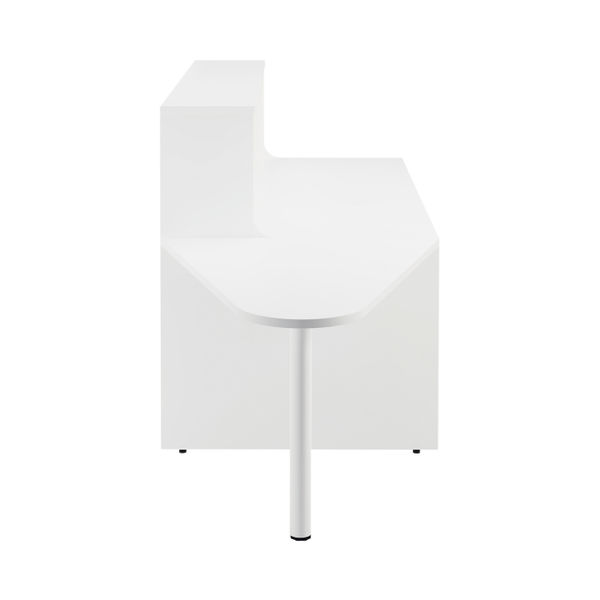 Jemini Reception Unit with Extension 1400x800x740mm White KF839537