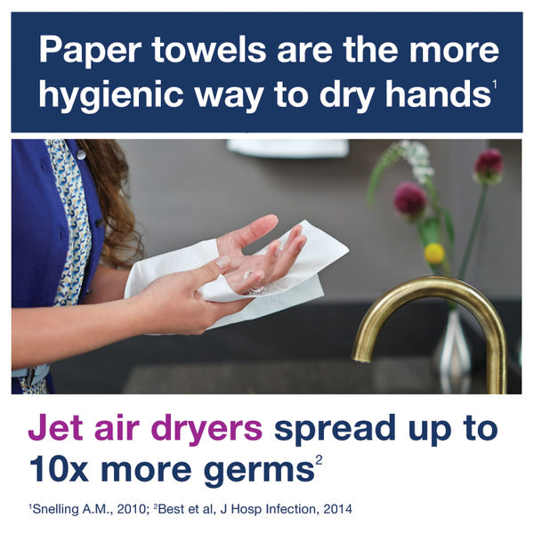 Tork Singlefold Hand Towel H3 White 200 Sheets (15 Pack) 100278