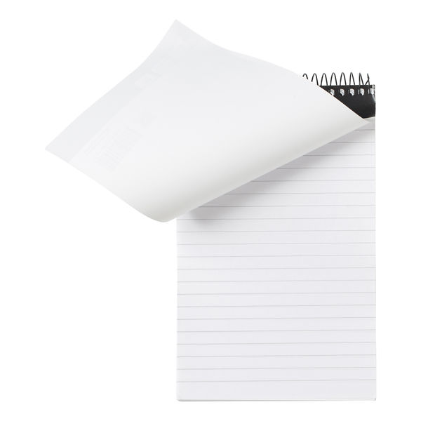 5 Star Shorthand Pad Wirebound 60gsm Ruled 300pp 127x200mm Black/White (Pack of 5)