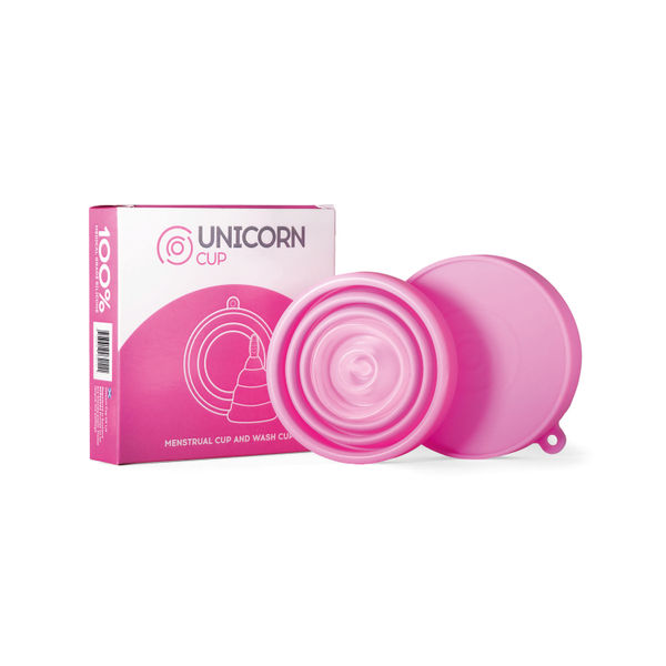 Unicorn Medical Grade Silicone Menstrual Cup/Sterilising Unit Pink Unipink