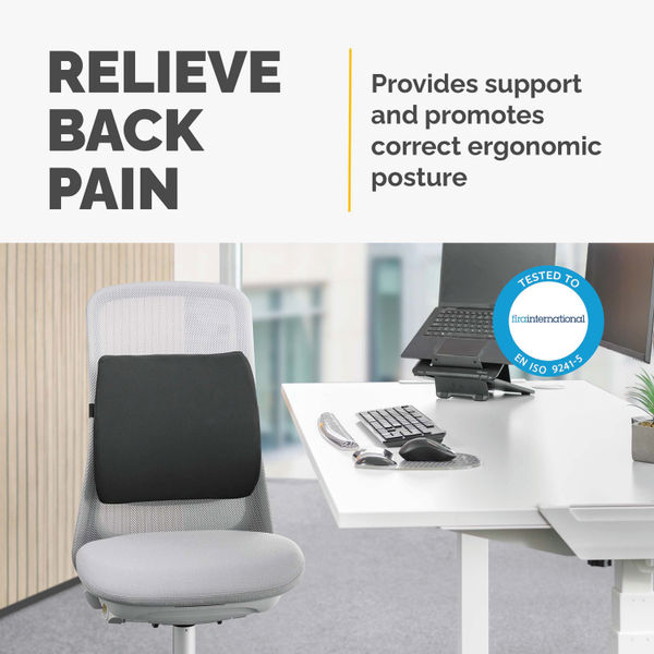 Fellowes Comfort Back Cushion Black 100119852