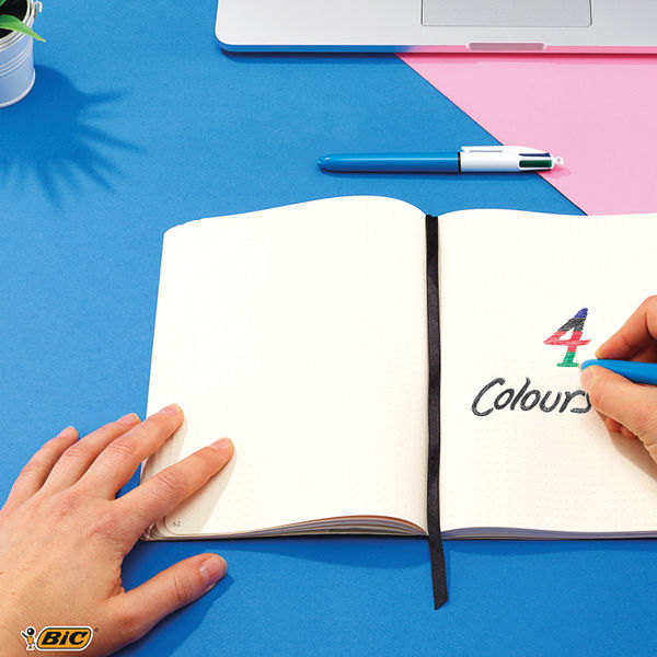 BIC 4 Colour Classic Ballpoint Pens, Pack of 12 - 801867