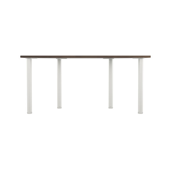 Jemini Semi Circular Multipurpose Table 1600x800x730 Walnut KF819905