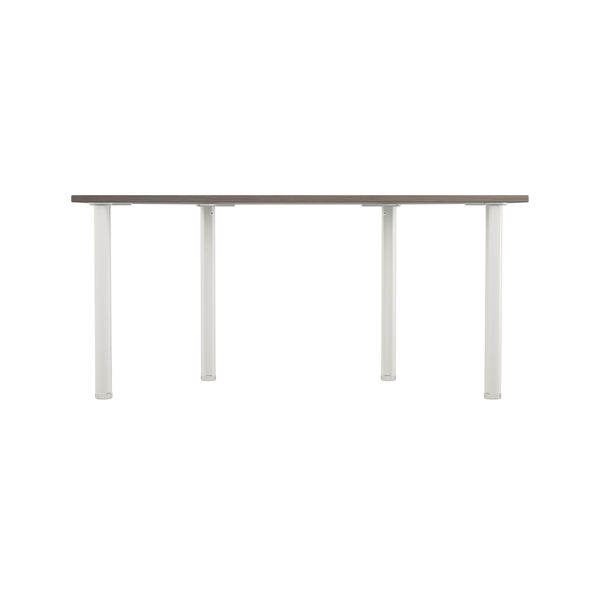 Jemini Semi Circular Multipurpose Table 1600x800x730 Grey Oak KF819912
