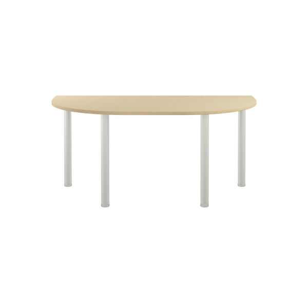 Jemini Semi Circular Multipurpose Table 1600x800x730mm Maple KF819929
