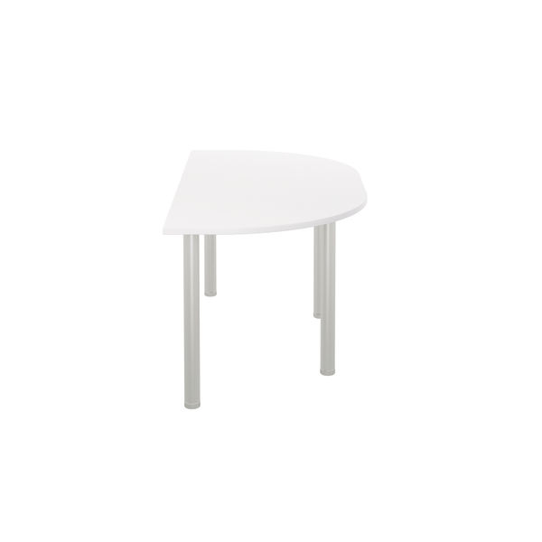 Jemini Semi Circular Multipurpose Table 1600x800x730mm White KF819943