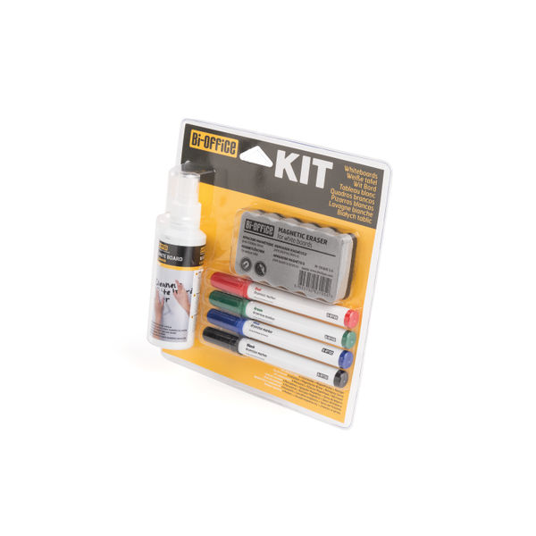 Bi-Office Drywipe Non-Magnetic Whiteboard Kit KT0707
