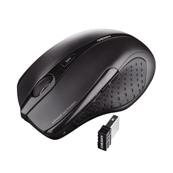 Cherry MW 3000 USB Wireless Ergonomic Mouse Right Hand with Additional Keys Black JW-T0100