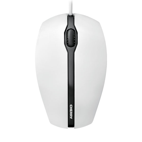 Cherry Gentix USB Wired Optical Mouse Scroll Wheel 1000dpi Pale Grey JM-0300-0