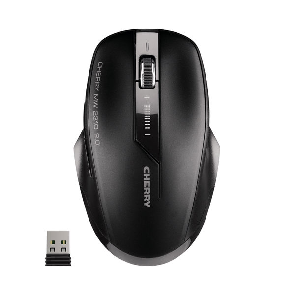 Cherry MW 2310 USB Wireless Optical Mouse 6 Button Black JW-T0320