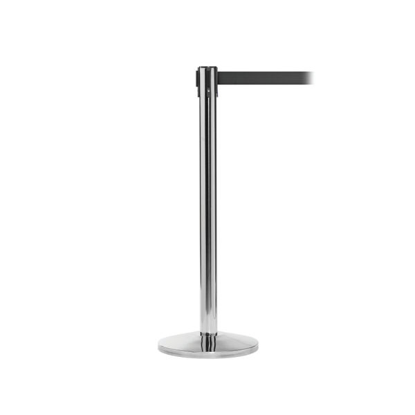 QueueMaster500 Polished Ssteel Post + Ylw/Blk Belt 3.4 Pack 2