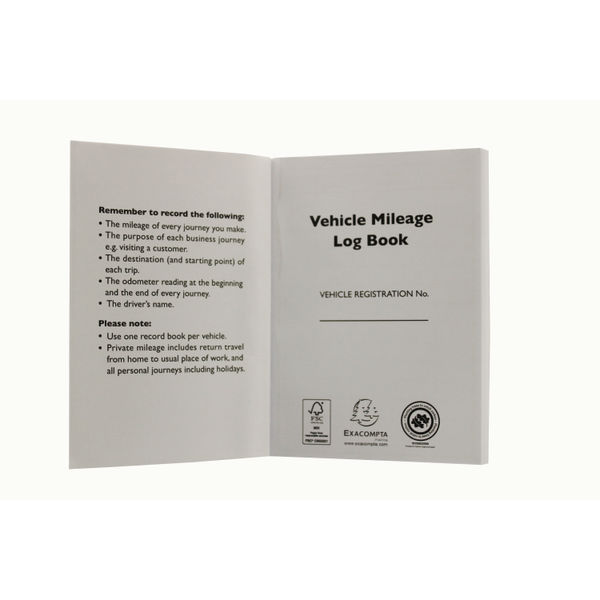 Exacompta Guildhall Vehicle Mileage Log Book T43